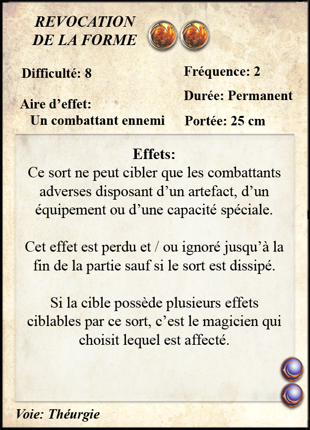 Révocation de la Forme